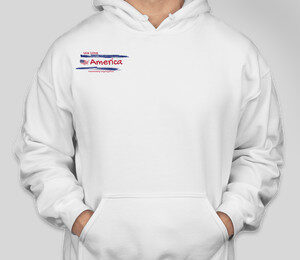 AUA-Hoodie White Rear
